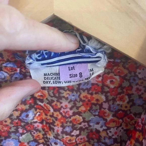 Samuel Blue Vintage Floral Collared Dress - Picture 6 of 9